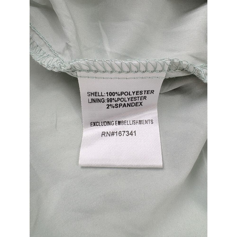 Hello Molly Sage Green Jacquard Strapless Mini Dress XS NWT Party Occasion - Picture 11 of 14